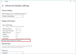 Windows 10 configured monitors