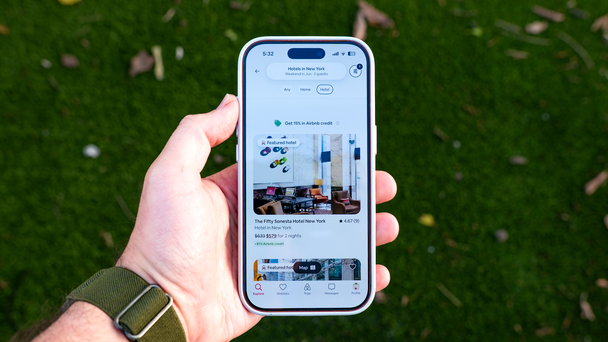 Airbnb boutique hotels in app
