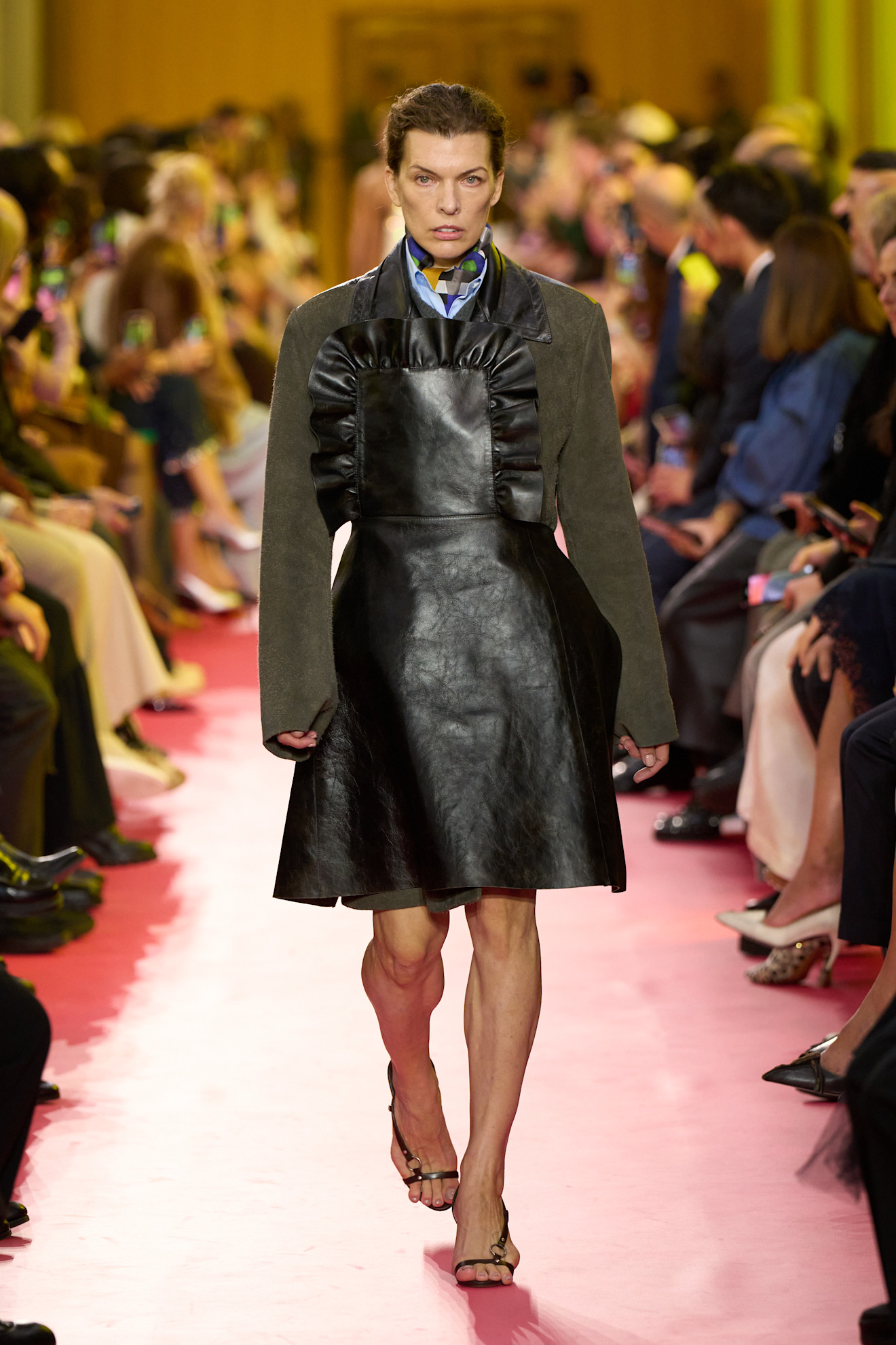 models on the Miu Miu Spring 2026 runway