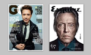 magazine covers: GQ and Esquire