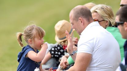 Mike Tindall and daughter Mia Tindall