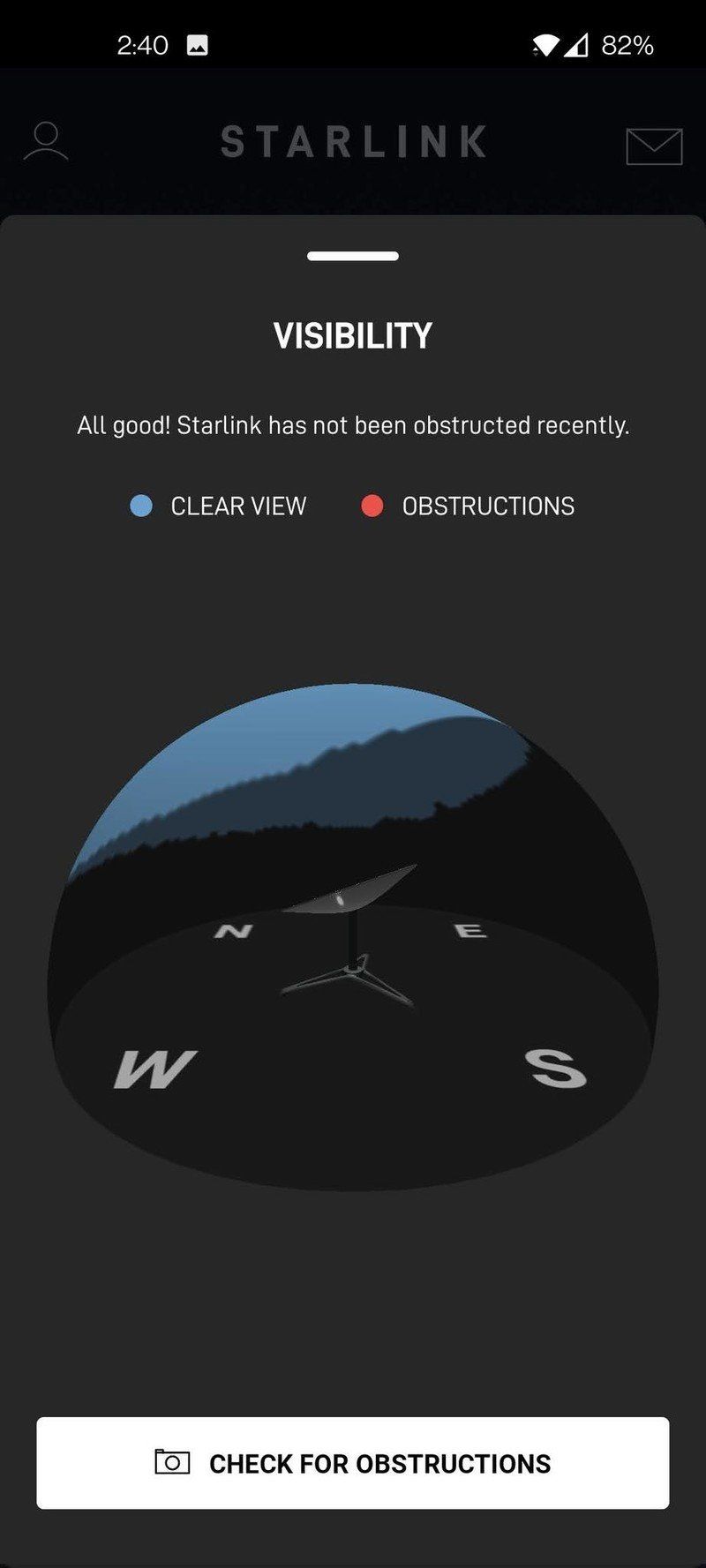 Starlink App Updated Screenshot