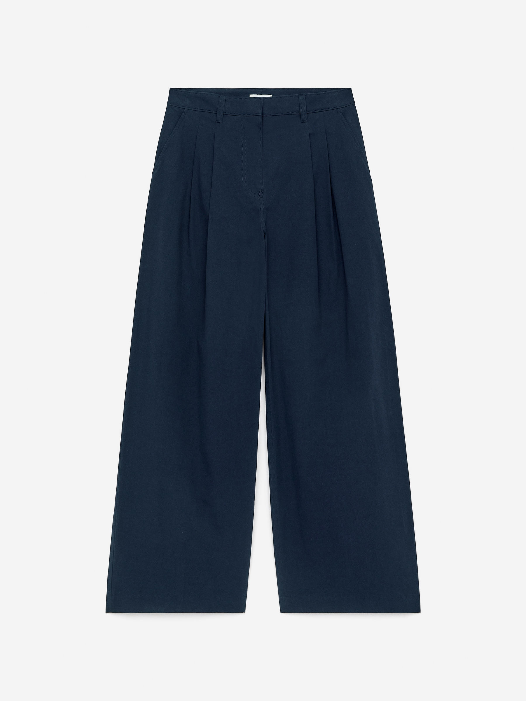 Pleated Trousers – Dark Blue – Women – Arket Gb