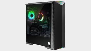 Black PC with tempered glass side panel