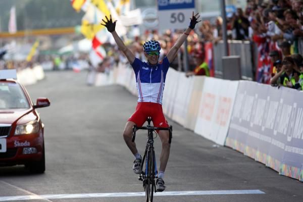 Sicard enjoyed his victory as he finished solo.