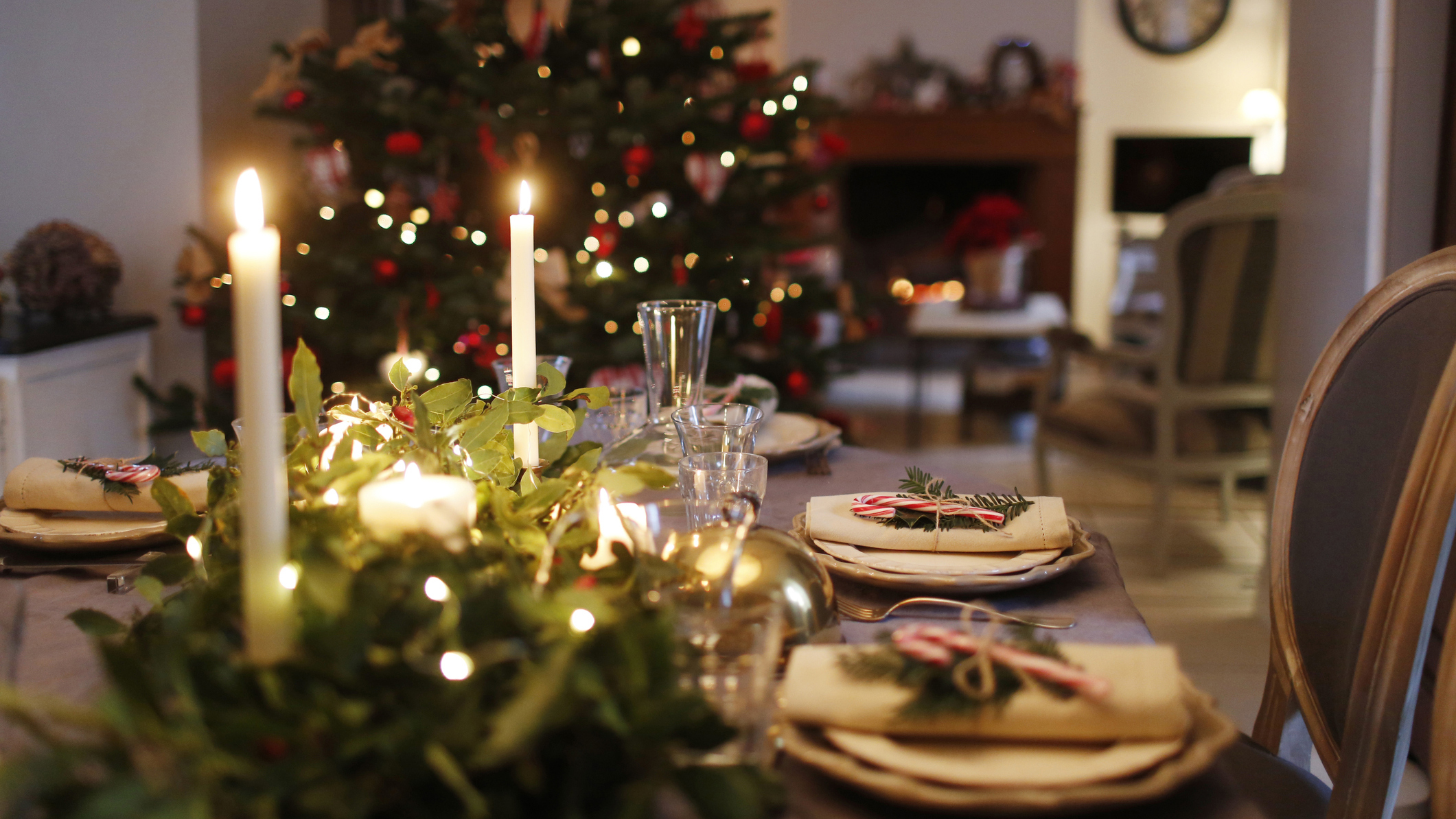 Christmas dining table