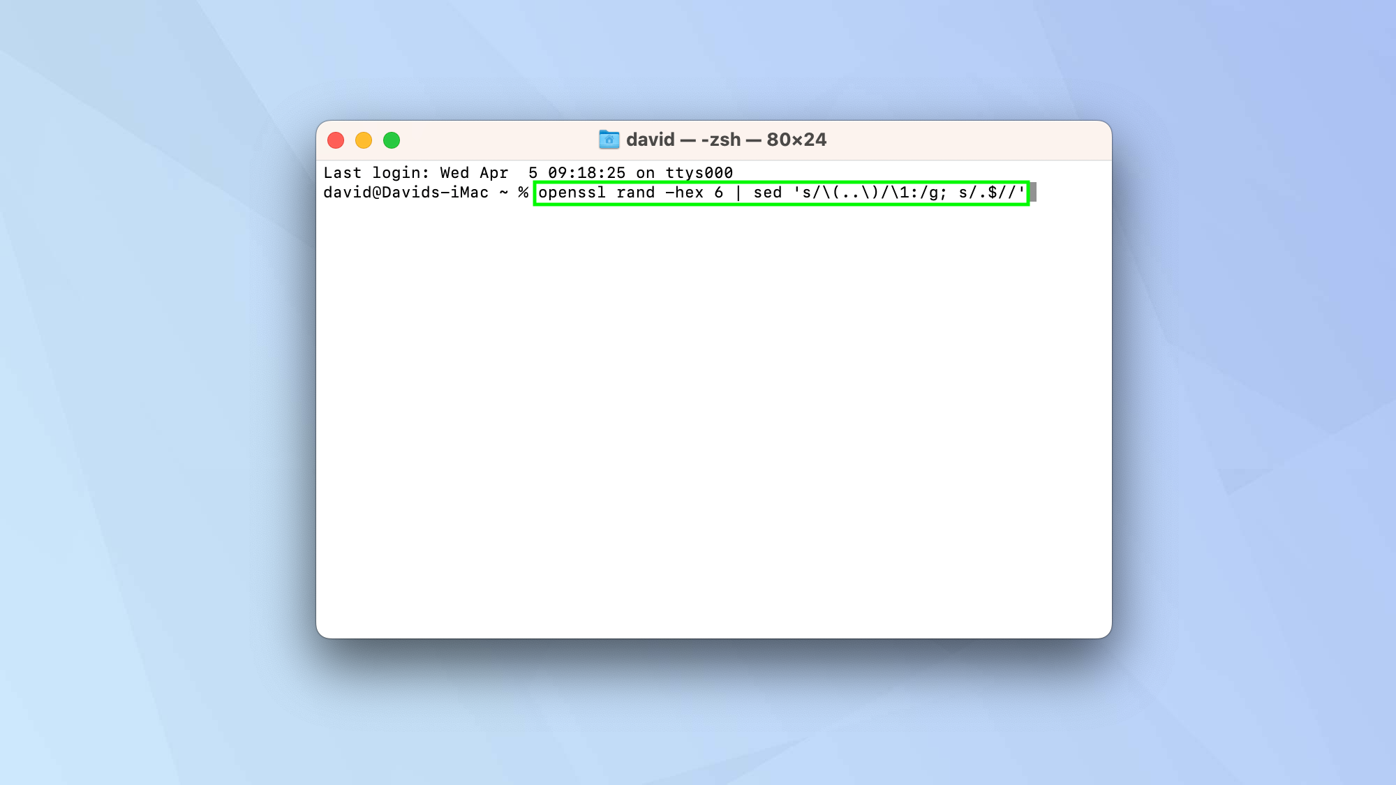 Как изменить свой MAC-адрес в macOS