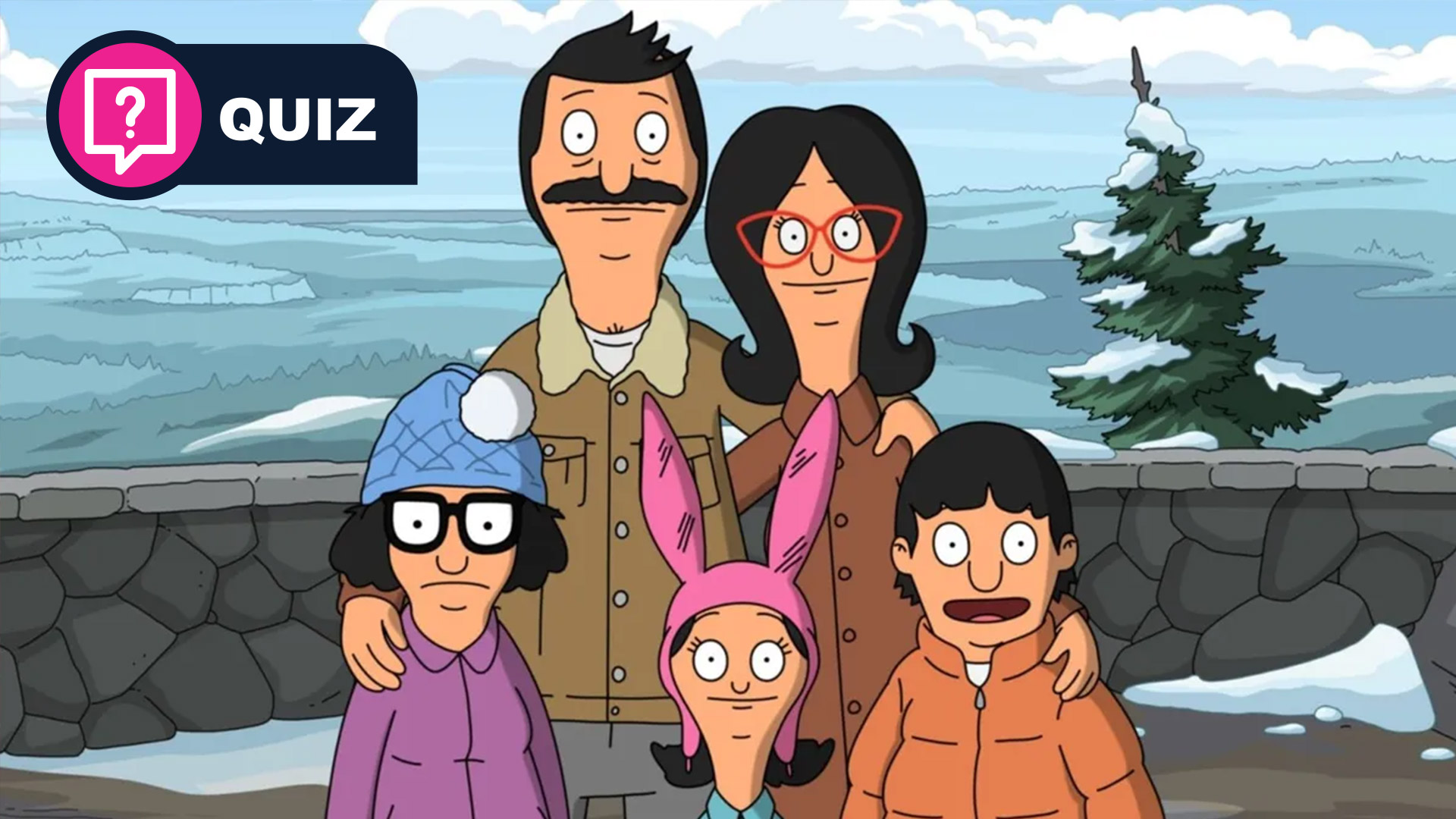 The Belchers pose for a photo in a state park