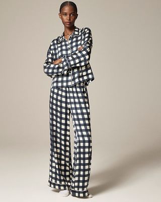 Soft Shine Pajama Pant Set in Gingham