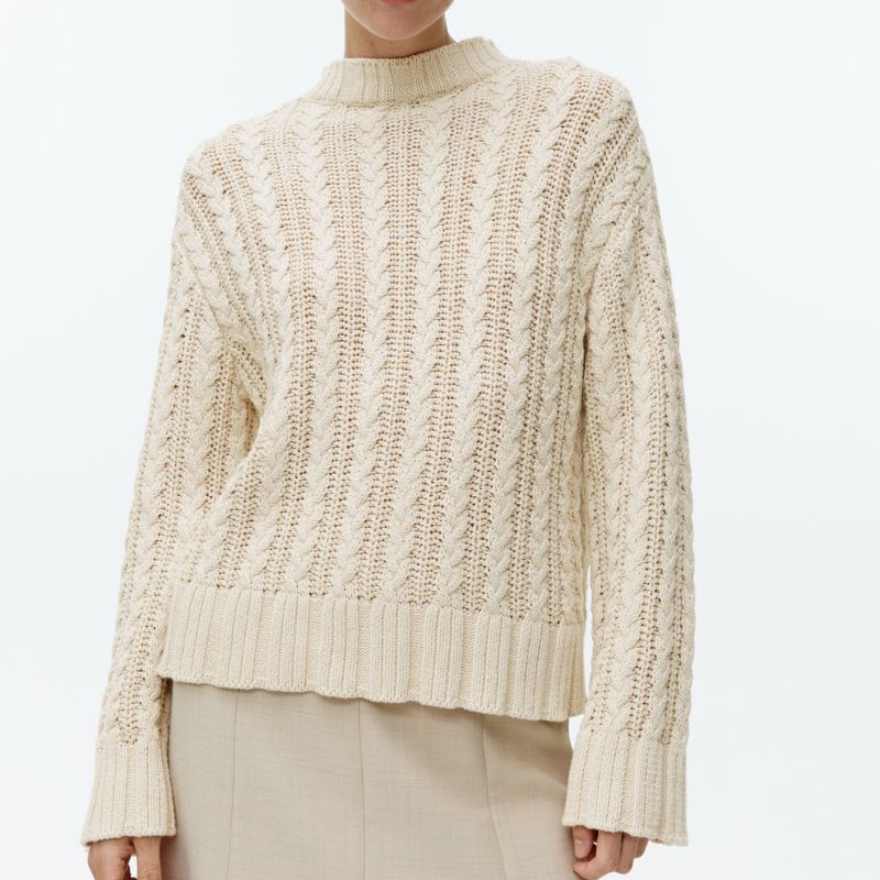 Cable-Knit Cotton Jumper