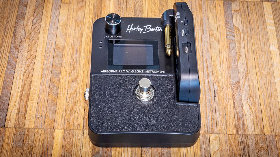 Harley Benton launches sub100 wireless guitar system with onboard