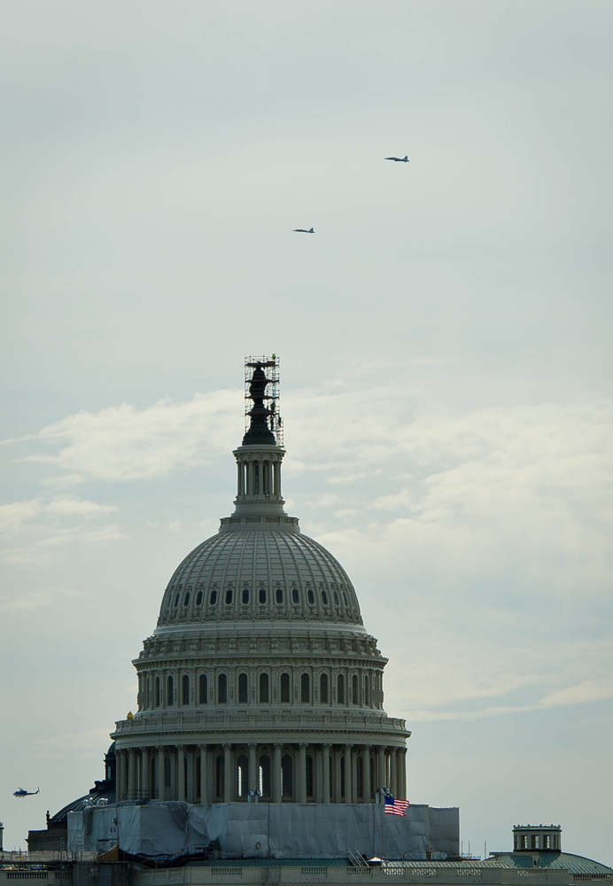 T-38 Aircraft Fly Over Washington