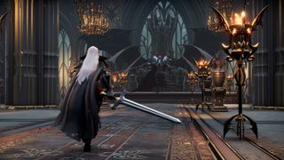 Screenshot of V Rising showing a character with a sword