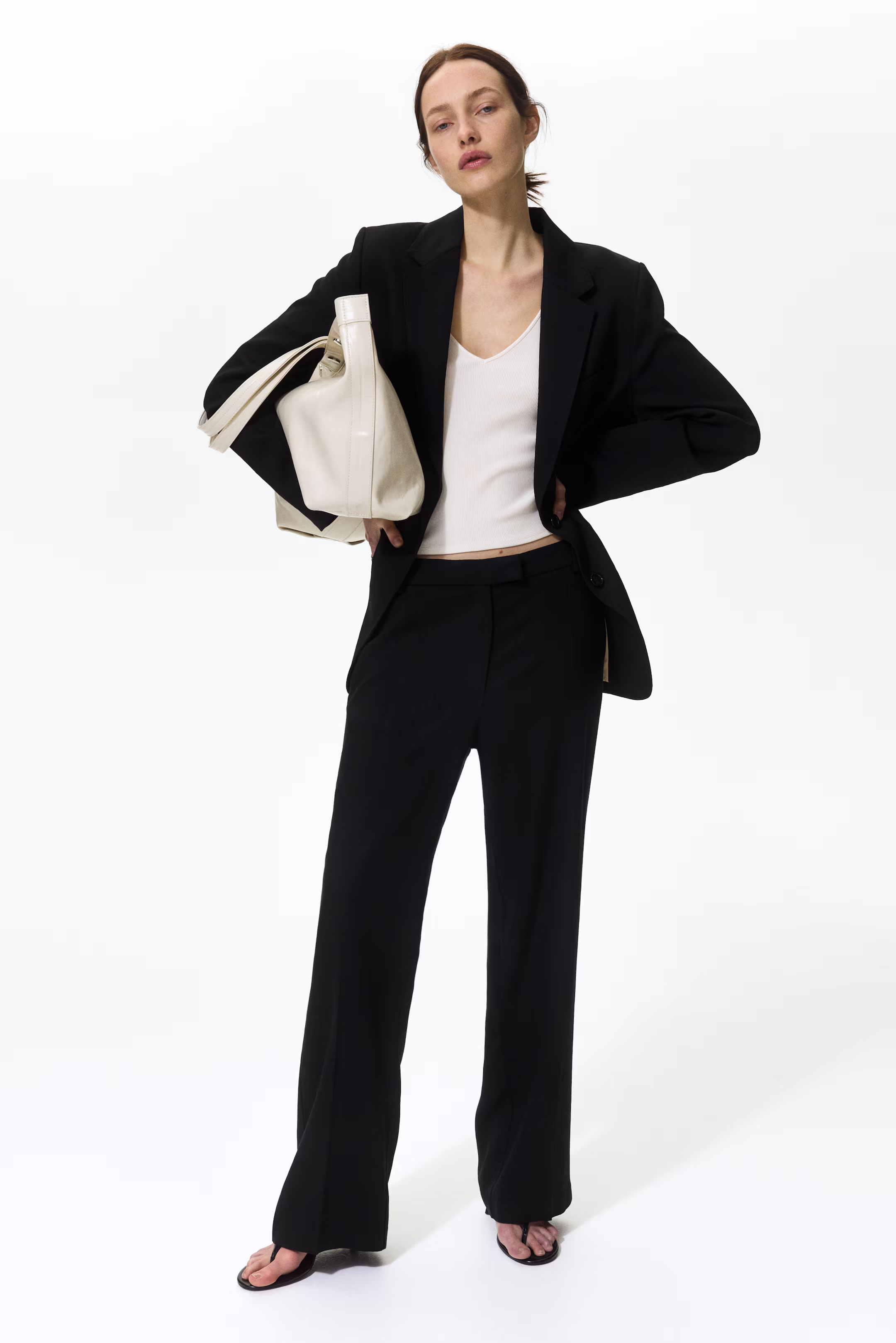 H&amp;amp;M, Linen-Blend Tailored Trousers