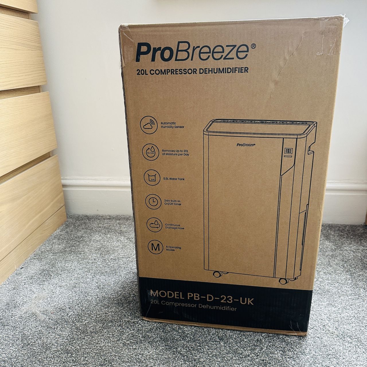 Pro Breeze 20L Premium Dehumidifier with Special Laundry Mode review ...