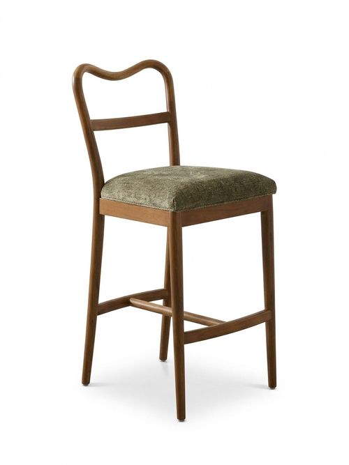 Betsie Counter Height Barstool, Olive Chenille