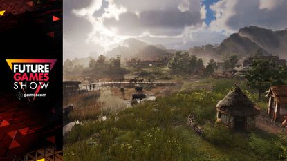 An albion settlement with huts on marshland in Anno 117: Pax Romana