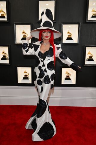 Shania Twain on the 2023 grammys red carpet