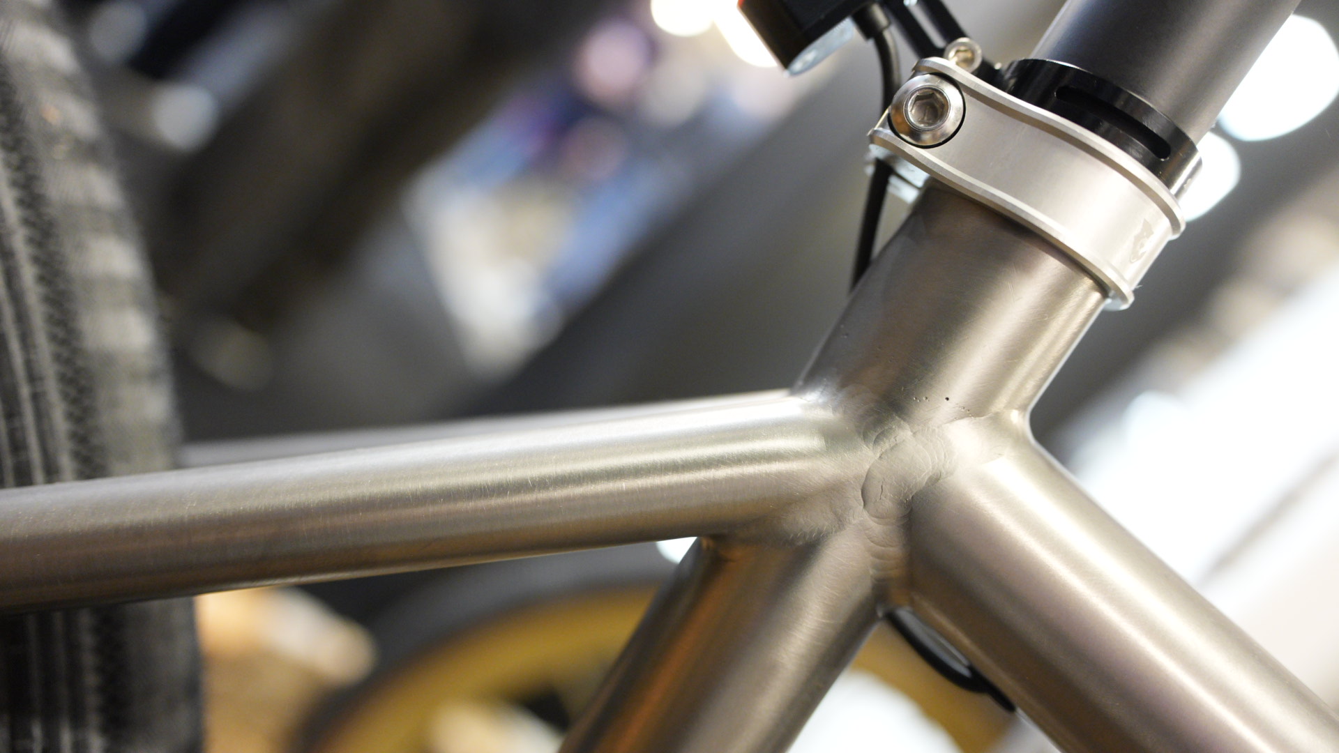 close up details of expensive bikes