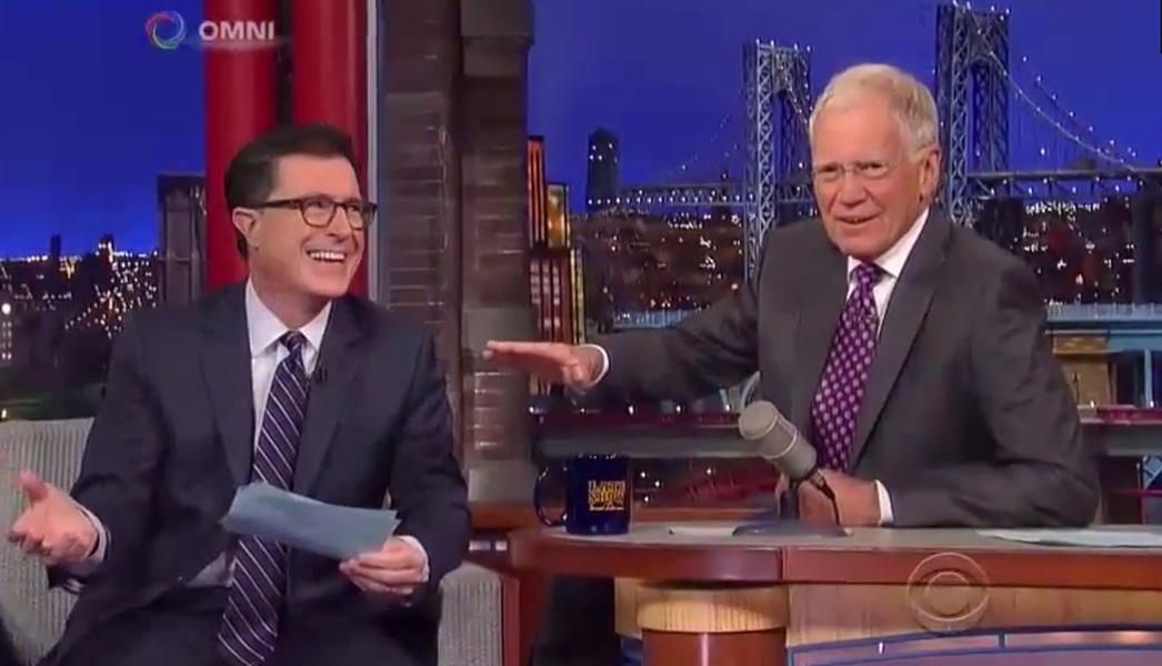 Watch Stephen Colbert&amp;#039;s first Letterman Top 10 list