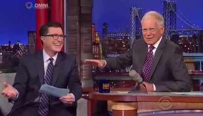 Watch Stephen Colbert's first Letterman Top 10 list