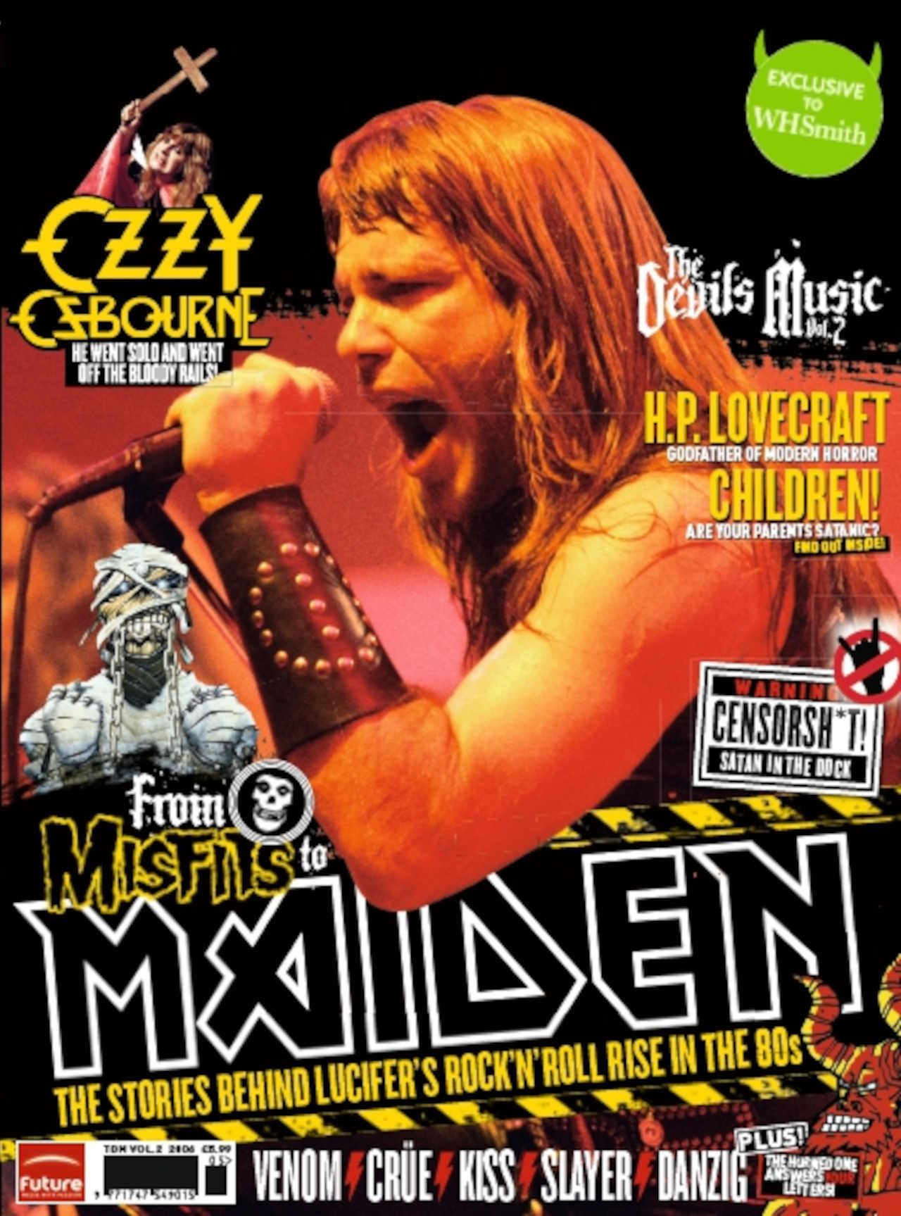 The cover of Metal Hammer Presents The Devil’s Music Vol.3 featuring Iron Maiden’s Bruce Dickinson