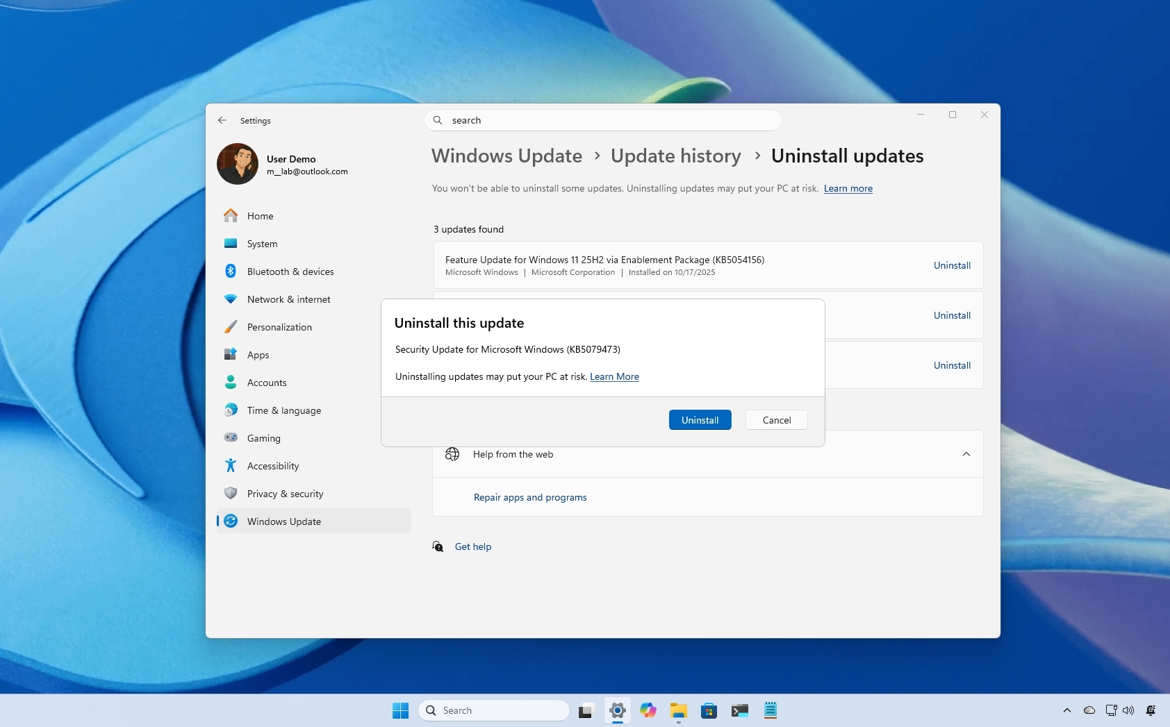 Windows 11 update KB5079473