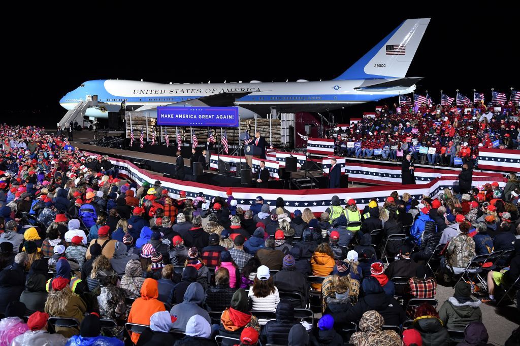 President Trump holds an event in Minnesota.