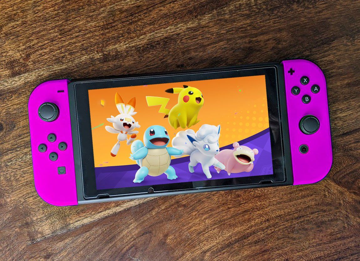 Pokemon Unite On Switch Pink Joy Cons