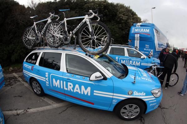 Milram were set for what would be a magnificent day for the German squad