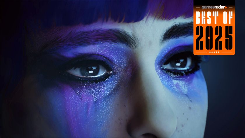 A screenshot shows a close-up of Nora&#039;s crying eyes in Lost Records: Bloom &amp; Rage