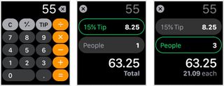 Calculate tip on watchOS 6