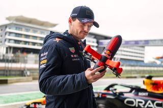 Max Verstappen and red bull drone