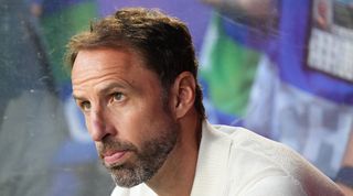 England manager Gareth Southgate looks on during the Euro 2024 clash against Slovenia in June 2024.