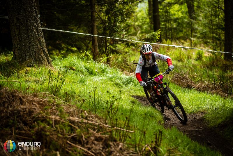 Trek's Tracy Moseley riding to the win