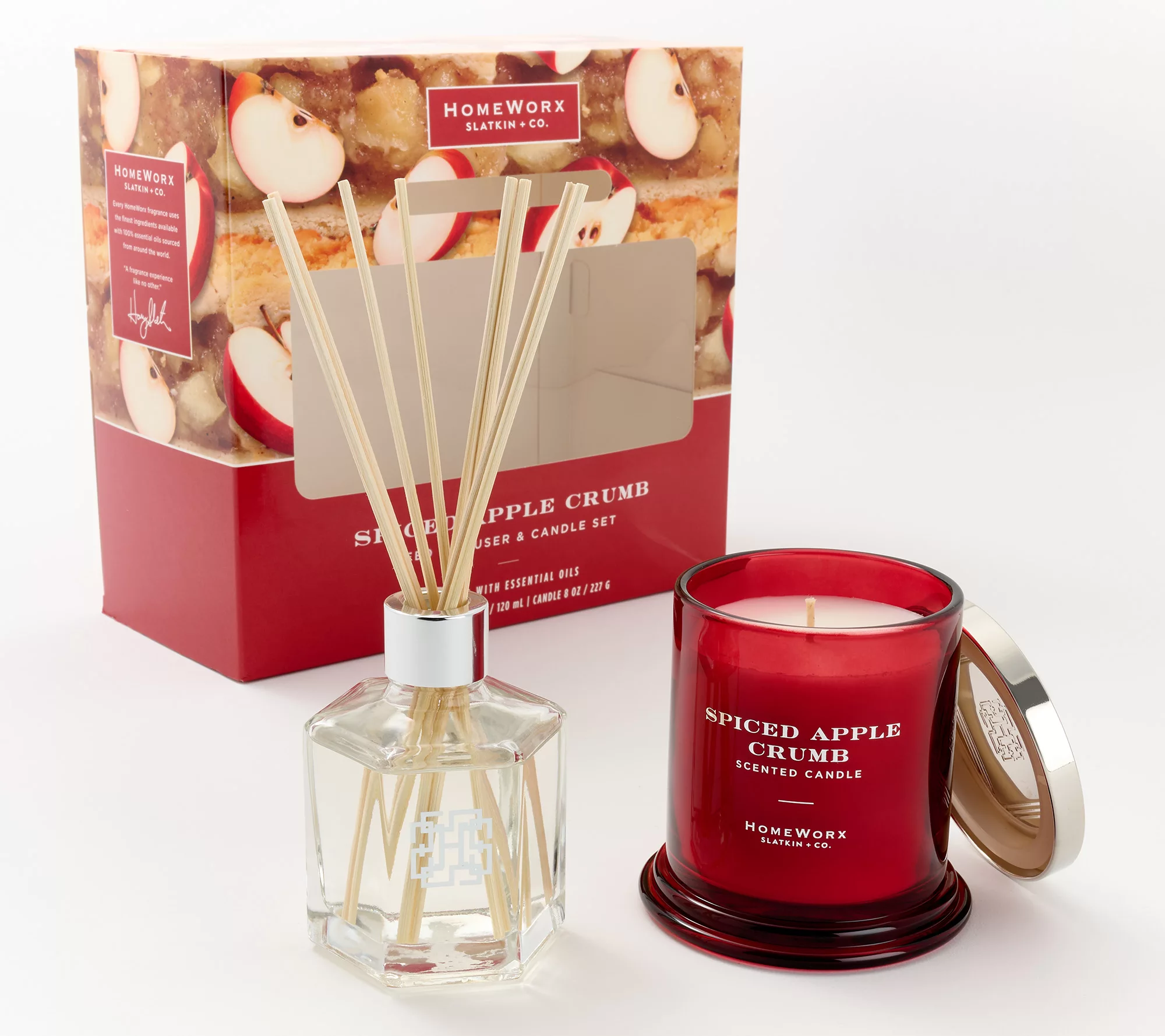 Homeworx by Slatkin &amp;amp; Co. Reed Diffuser &amp;amp; 8oz Candle Gift Set