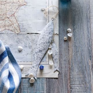 map wooden board towel and dise
