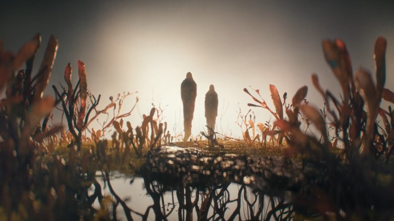 Opening credits show Joel and Ellie silhouettes on The Last of Us Season 2.