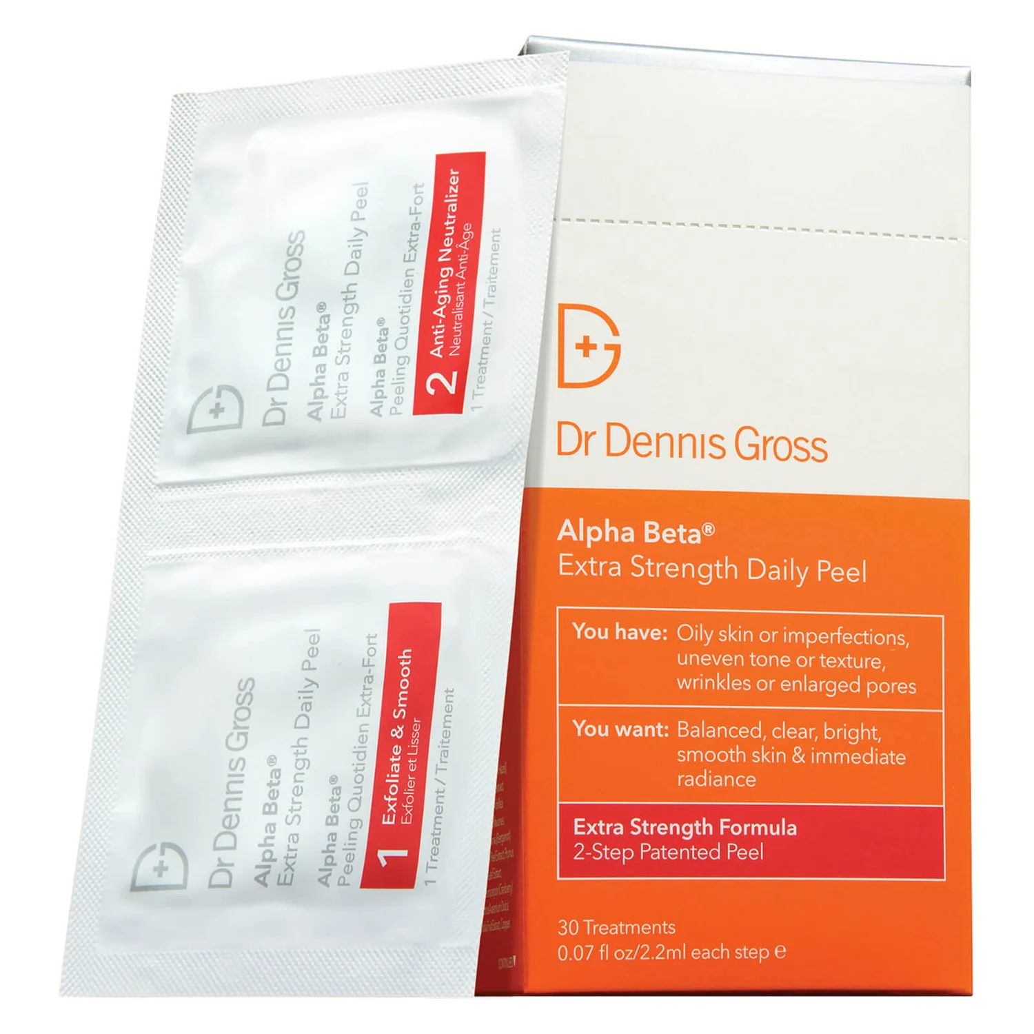 Dr Dennis Gross Skincare Alpha Beta Extra Strength Daily Peel (pack of 30)