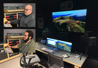 Bruno Caruso (top), Design and Integration manager; Allan Santos, assistant manager of Post Production Facilities at Emerson College