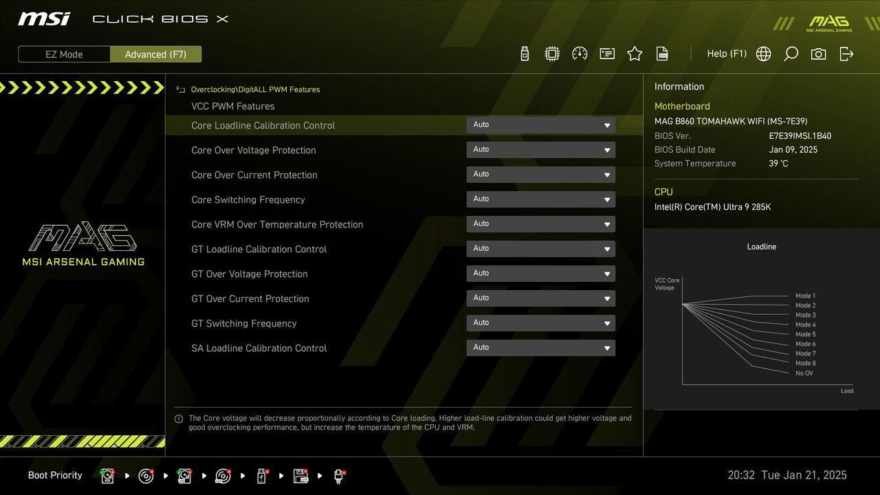 MSI MAG B860 Tomahawk Wifi