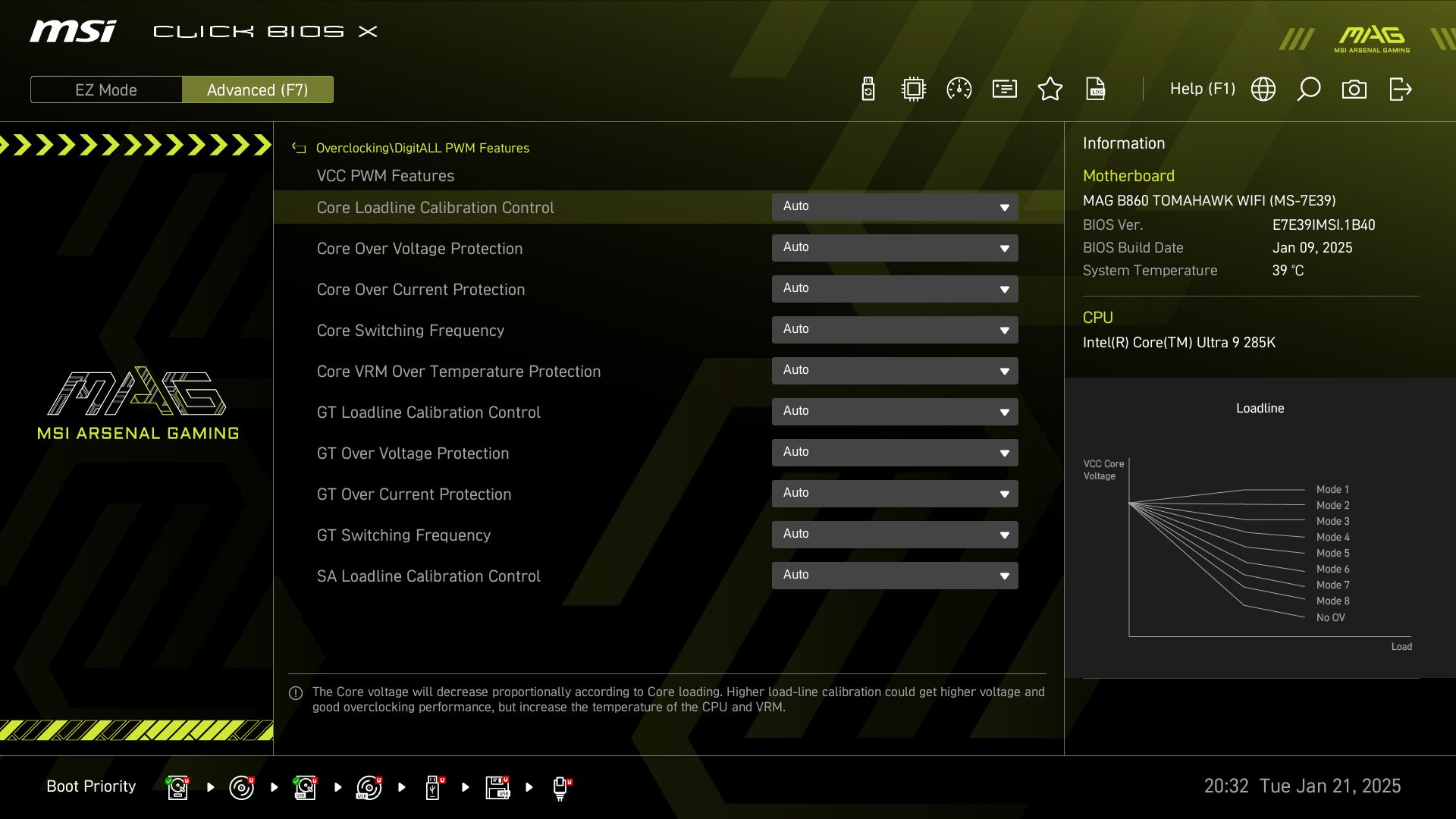 MSI MAG B860 Tomahawk Wifi