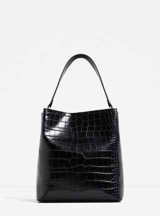 Zara Embossed Bucket Bag, £39.99