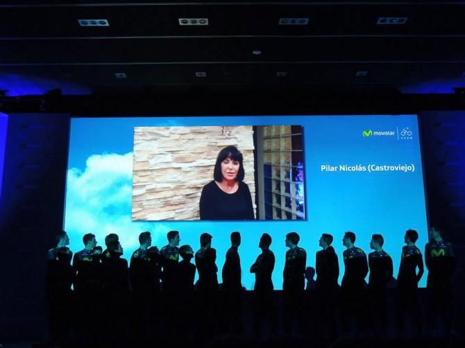 Movistar team presentation in Madrid.