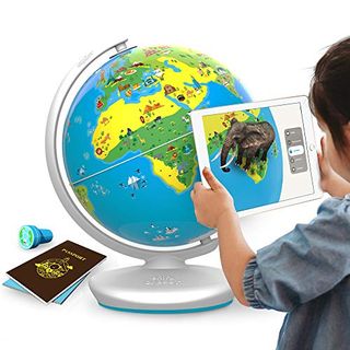 Shifu Orboot (App Based): Augmented Reality Interactive Globe for Kids, STEM Toy for Boys & Girls Age 4 to 10 Years | Educational Toy Gift (No Borders, No Names on Globe)