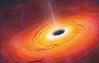 Black hole at star centre