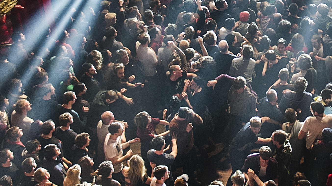 The crowd at a prog gig