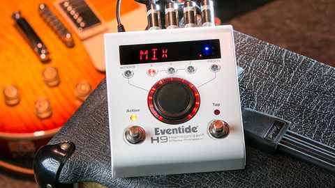 Eventide H9 on top of an amp