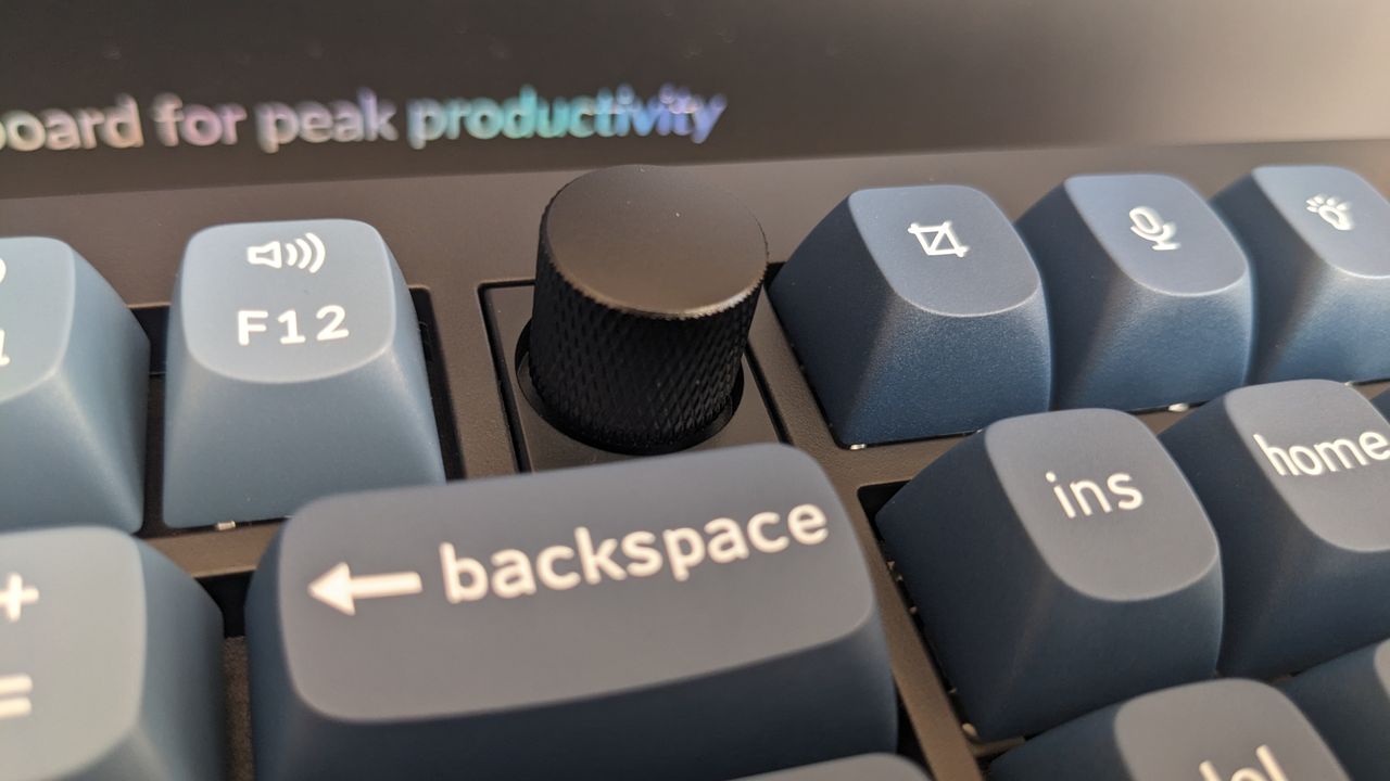 Keychron V6 Max mechanical keyboard during our review
