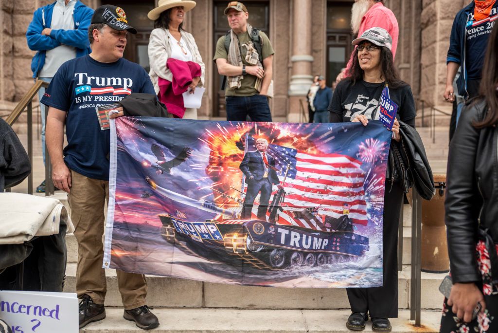 Protesters in Austin, Texas.